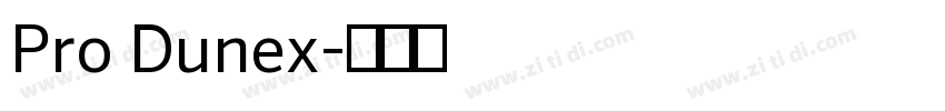 Pro Dunex字体转换